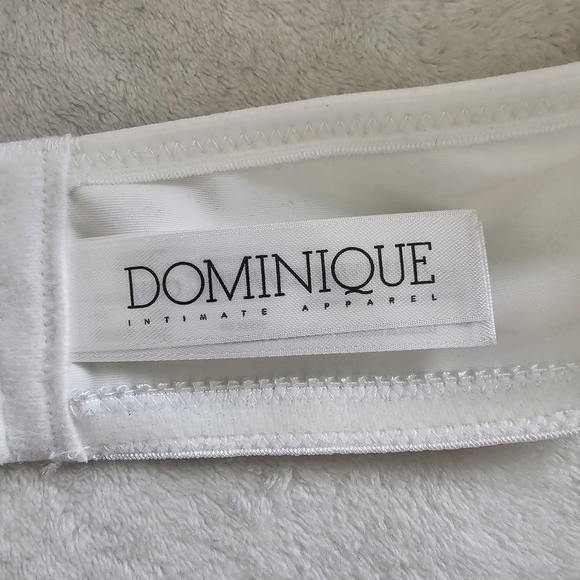 Dominique Strapless Bra White 48C Supportive Seamless Full Coverage - Picture 5 of 10